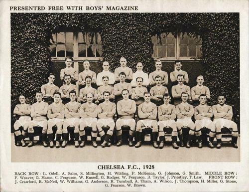 1928 Boys' Magazine Football Teams #NNO Chelsea Front