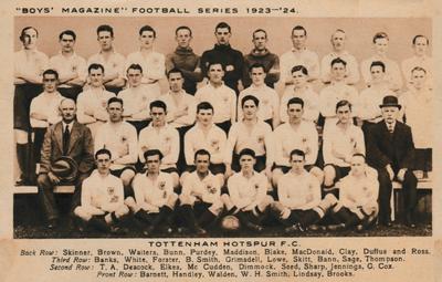 1923-24 Boys' Magazine Football Series #NNO Tottenham Hotspur Front