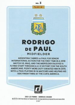 2021-22 Donruss #3 Rodrigo de Paul Back