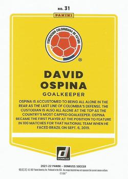 2021-22 Donruss #31 David Ospina Back