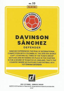 2021-22 Donruss #33 Davinson Sánchez Back