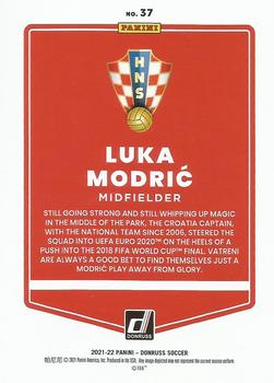 2021-22 Donruss #37 Luka Modrić Back