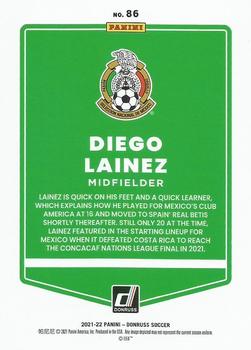 2021-22 Donruss #86 Diego Lainez Back