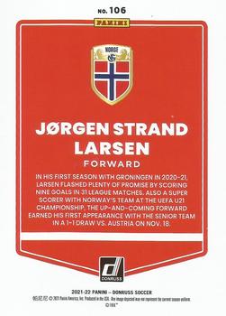 2021-22 Donruss #106 Jørgen Strand Larsen Back