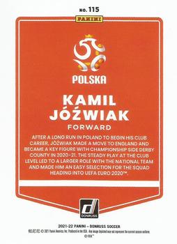 2021-22 Donruss #115 Kamil Jozwiak Back