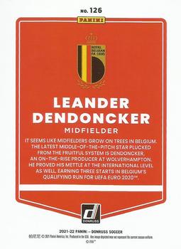 2021-22 Donruss #126 Leander Dendoncker Back