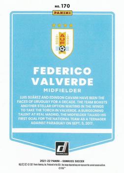 2021-22 Donruss #170 Federico Valverde Back