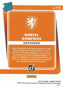 2021-22 Donruss #178 Denzel Dumfries Back