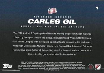 2021 Topps On-Demand MLS Set #11: MLS Playoffs #1 Carles Gil Back