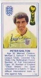 1980 Birds Eye England's World Cup Team #NNO Peter Shilton Front