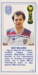 1980 Birds Eye England's World Cup Team #NNO Ray Wilkins Front