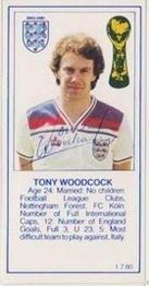 1980 Birds Eye England's World Cup Team #NNO Tony Woodcock Front