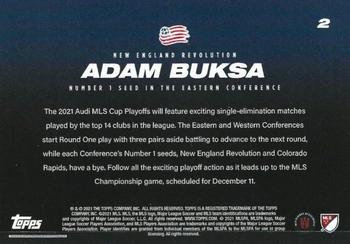 2021 Topps On-Demand MLS Set #11: MLS Playoffs - Green #2 Adam Buksa Back