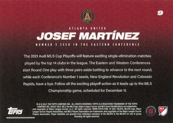 2021 Topps On-Demand MLS Set #11: MLS Playoffs - Green #9 Josef Martínez Back