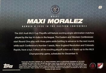 2021 Topps On-Demand MLS Set #11: MLS Playoffs - Orange #8 Maxi Moralez Back
