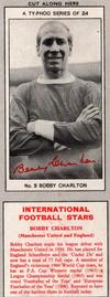 1967-68 Ty-Phoo International Football Stars Series 1 (Packet) #5 Bobby Charlton Front