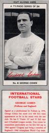 1967-68 Ty-Phoo International Football Stars Series 1 (Packet) #6 George Cohen Front