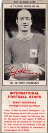 1967-68 Ty-Phoo International Football Stars Series 1 (Packet) #12 Terry Hennessey Front