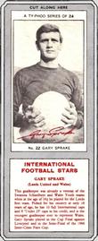 1967-68 Ty-Phoo International Football Stars Series 1 (Packet) #22 Gary Sprake Front