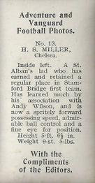 1925 D.C. Thomson Adventure and Vanguard Football Photos #13 Harry Miller Back