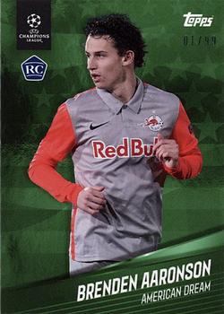 2021 Topps Giovanni Reyna American Dream UEFA Champions League - Green #NNO Brenden Aaronson Front