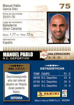 2009-10 Panini Megacracks #75 Manuel Pablo Back