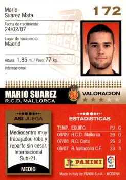 2009-10 Panini Megacracks #172 Mario Suarez Back