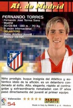 2004-05 Panini Megacracks #54 Fernando Torres Back