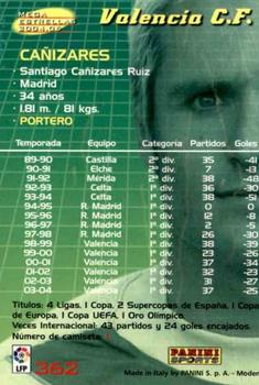 2004-05 Panini Megacracks #362 Cañizares Back