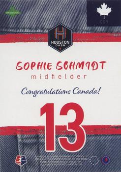 2021 Parkside NWSL Premier Edition - Canadian Gold #CG9 Sophie Schmidt Back
