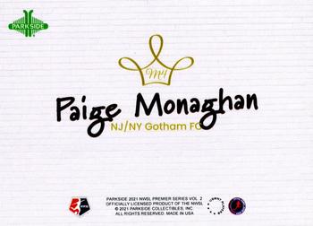 2021 Parkside NWSL Premier Edition - Majesty #M4 Paige Monaghan Back