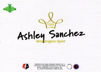 2021 Parkside NWSL Premier Edition - Majesty #M9 Ashley Sanchez Back