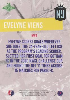 2021 Parkside NWSL Premier Edition - Next Wave Blue #NW4 Evelyne Viens Back