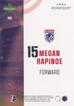2021 Parkside NWSL Premier Edition - Represent #R15 Megan Rapinoe Back