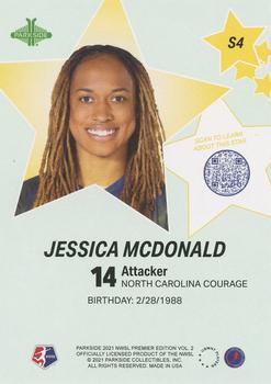 2021 Parkside NWSL Premier Edition - Stars #S4 Jessica McDonald Back