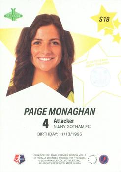 2021 Parkside NWSL Premier Edition - Stars #S18 Paige Monaghan Back