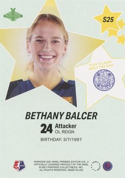 2021 Parkside NWSL Premier Edition - Stars #S25 Bethany Balcer Back