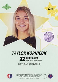 2021 Parkside NWSL Premier Edition - Stars #S36 Taylor Kornieck Back