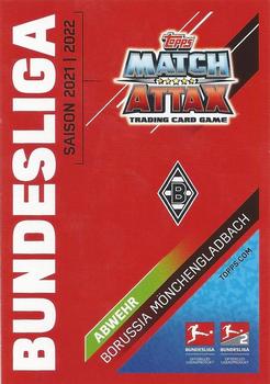 2021-22 Topps Match Attax Bundesliga - XMAS Cards #XMAS38 Nico Elvedi Back