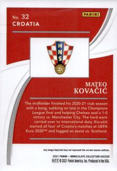 2021 Panini Immaculate Collection #32 Mateo Kovacic Back