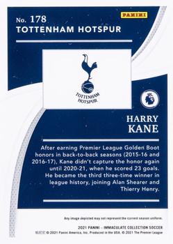 2021 Panini Immaculate Collection #178 Harry Kane Back