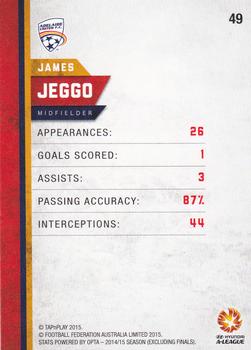 2015-16 Tap 'N' Play Football Federation Australia - Gold #49 James Jeggo Back