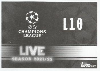 2021-22 Topps UEFA Champions League Sticker Collection - Live #L10 Liverpool vs Atletico Madrid Back