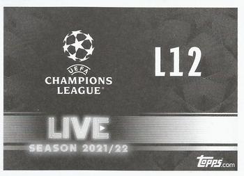 2021-22 Topps UEFA Champions League Sticker Collection - Live #L12 Manchester United Back