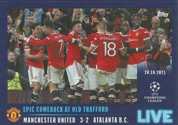 2021-22 Topps UEFA Champions League Sticker Collection - Live #L12 Manchester United Front