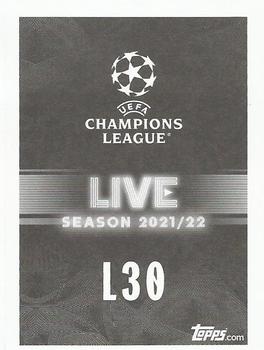 2021-22 Topps UEFA Champions League Sticker Collection - Live #L30 Pablo Sarabia Back