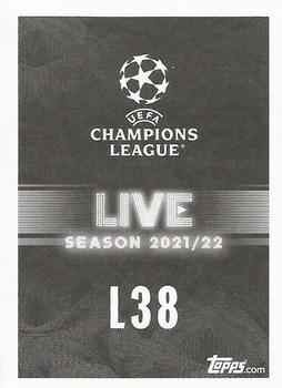 2021-22 Topps UEFA Champions League Sticker Collection - Live #L38 Serge Aurier Back