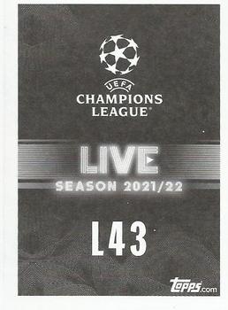 2021-22 Topps UEFA Champions League Sticker Collection - Live #L43 Dusan Vlahovic Back