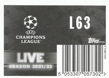2021-22 Topps UEFA Champions League Sticker Collection - Live #L63 Gerard Moreno Back