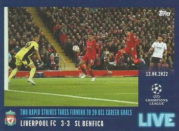2021-22 Topps UEFA Champions League Sticker Collection - Live #L79 Roberto Firmino Front
